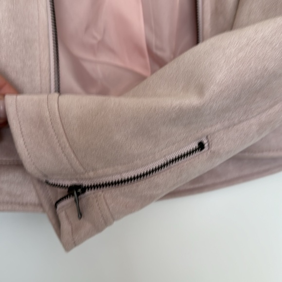 NWT - Faux suede jacket -Blush - Picture 4 of 4